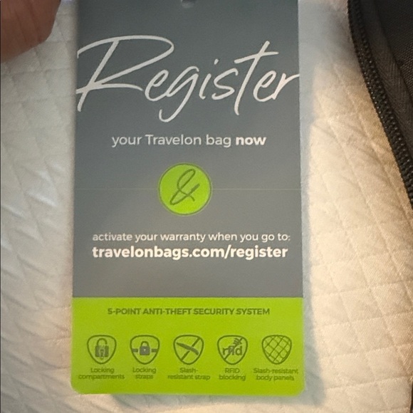 Travelon Dark Gray Anti-Theft Belt Travel Bag. 7.5” x 5” Brand New. - Picture 7 of 11